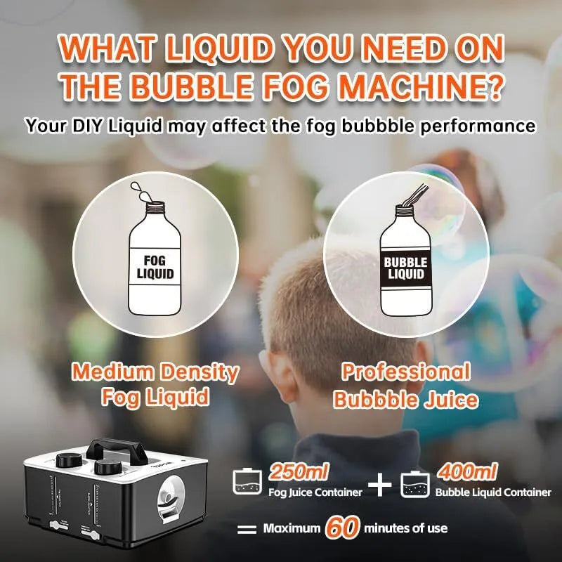 Portable Smoke Bubble Machine