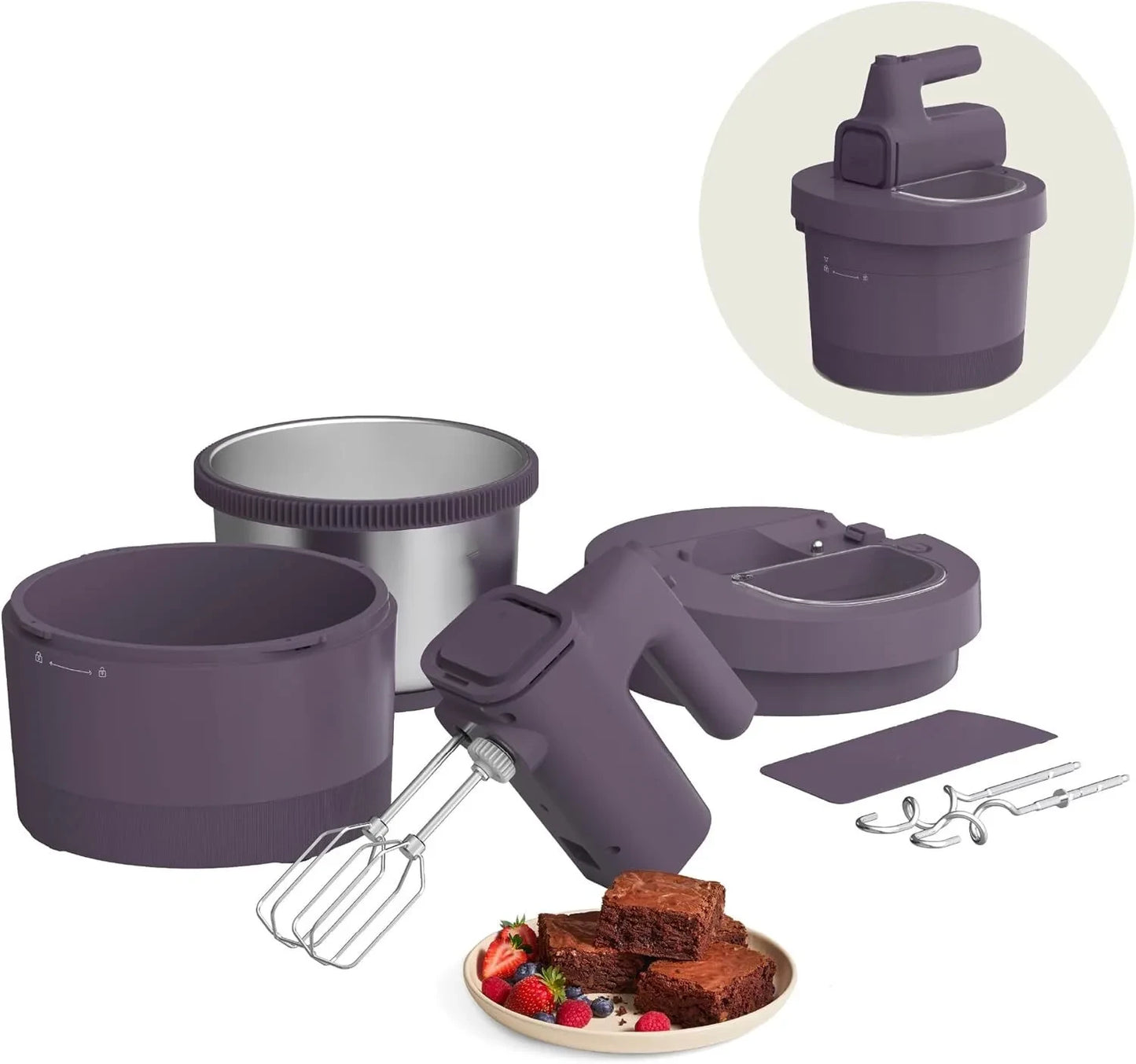 2-in-1 Electric Mixer with Mixer
