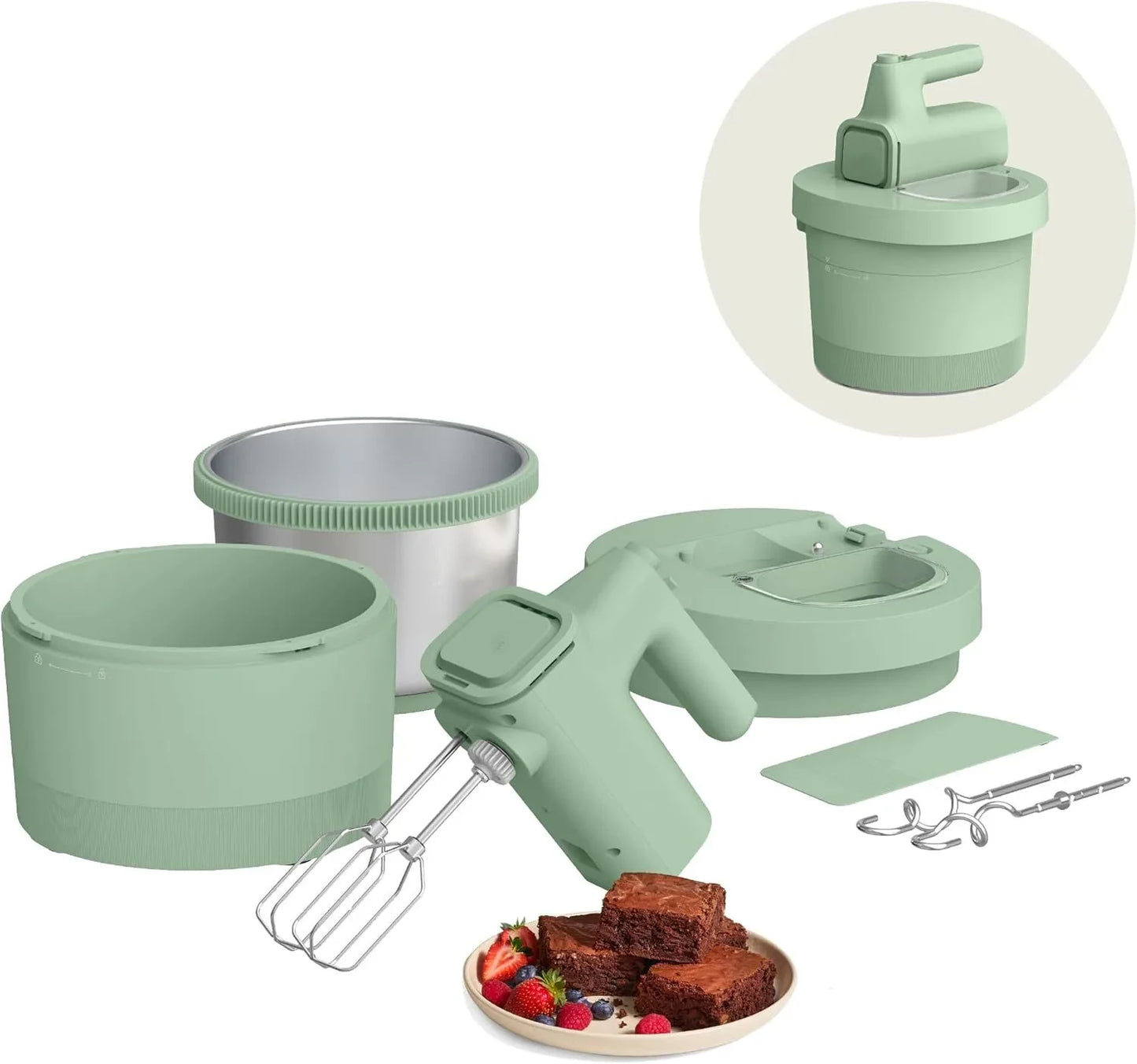 2-in-1 Electric Mixer with Mixer