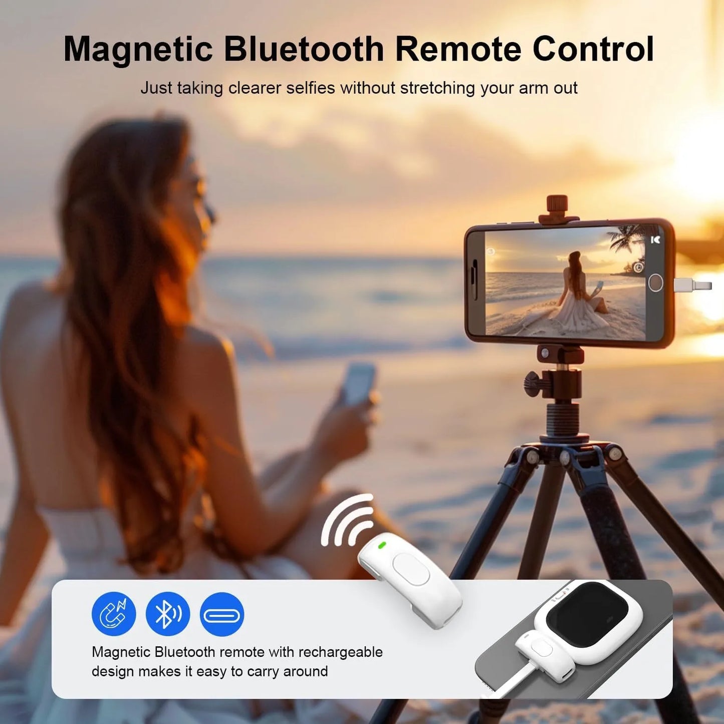 Selfie video blog display screen