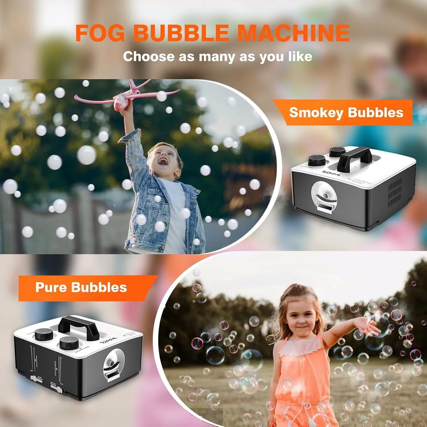 Portable Smoke Bubble Machine