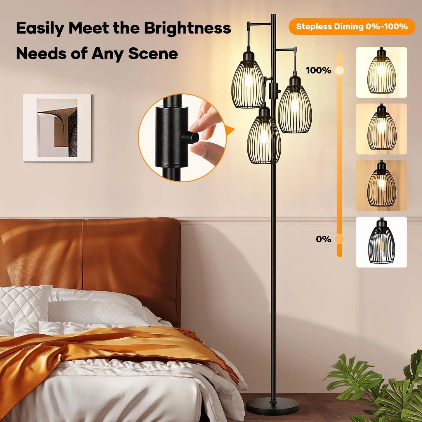 Dimmable floor lamp