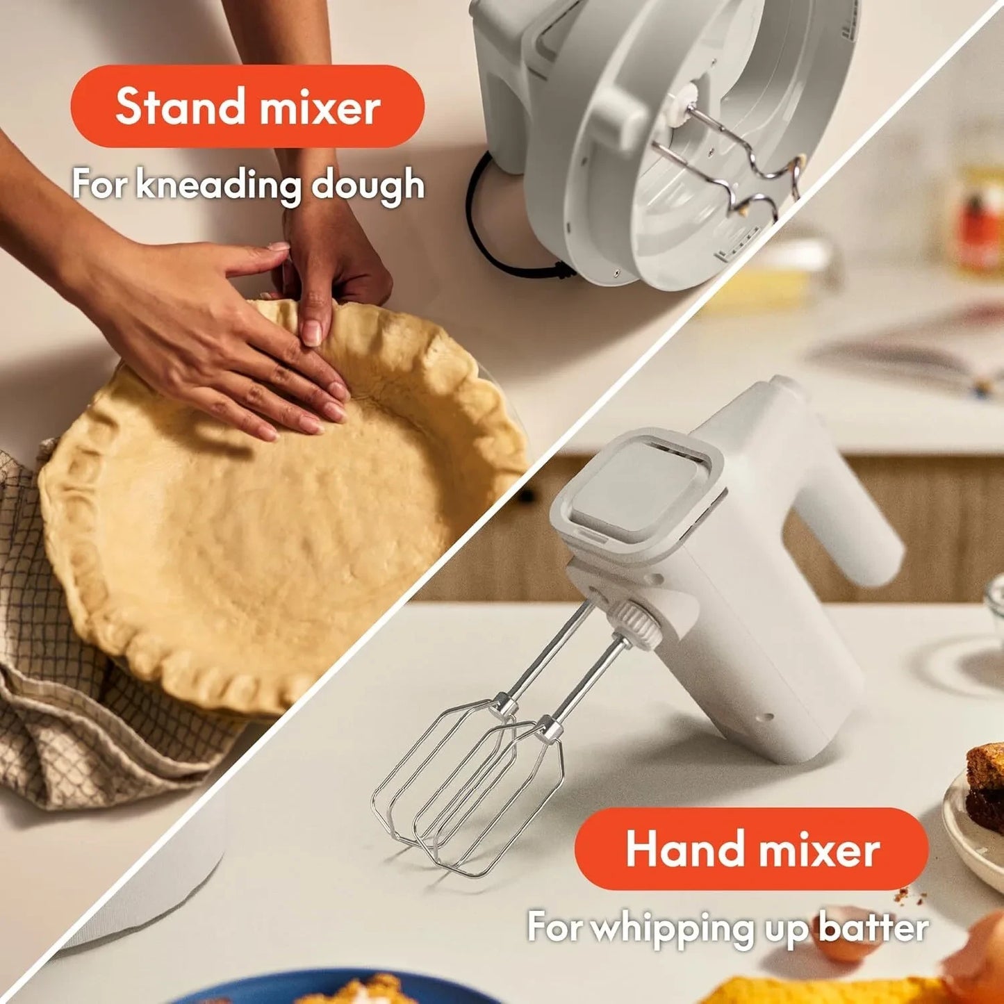 2-in-1 Electric Mixer with Mixer