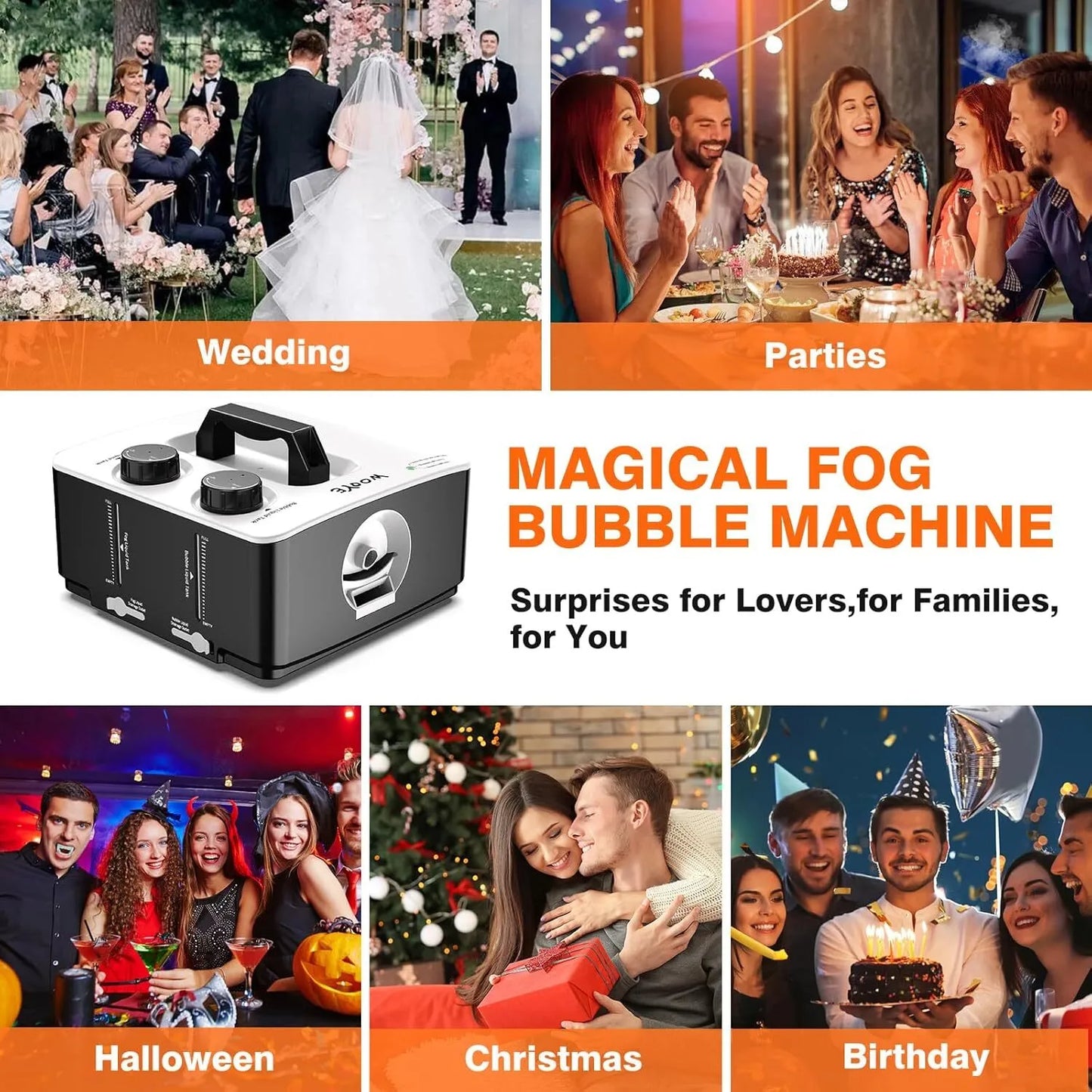 Portable Smoke Bubble Machine