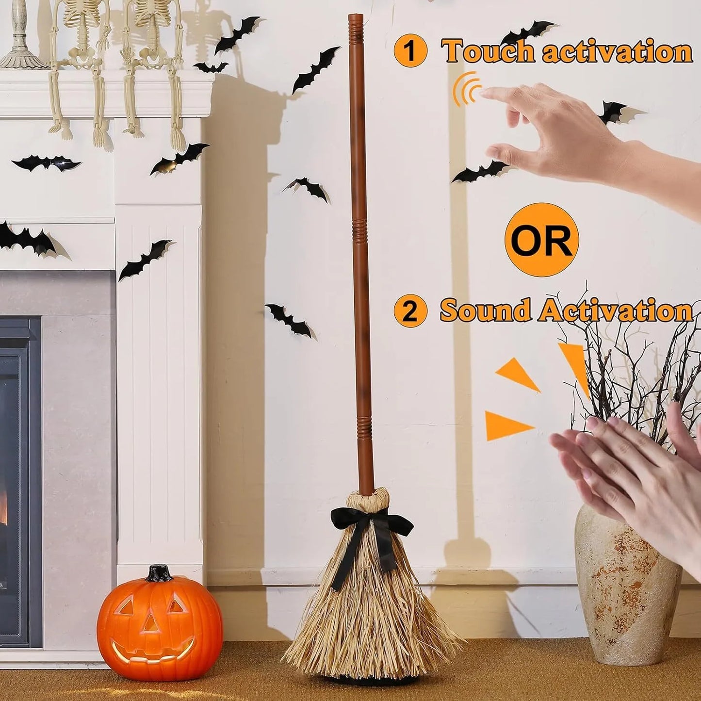Haunted Dancing Broom