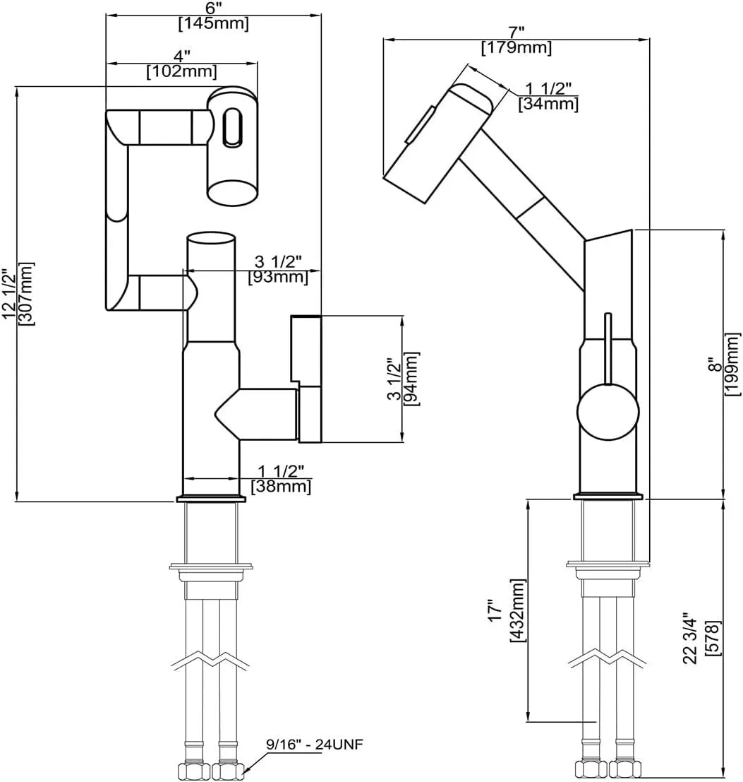 Rotatable bathroom faucet with Fahrenheit temperature display