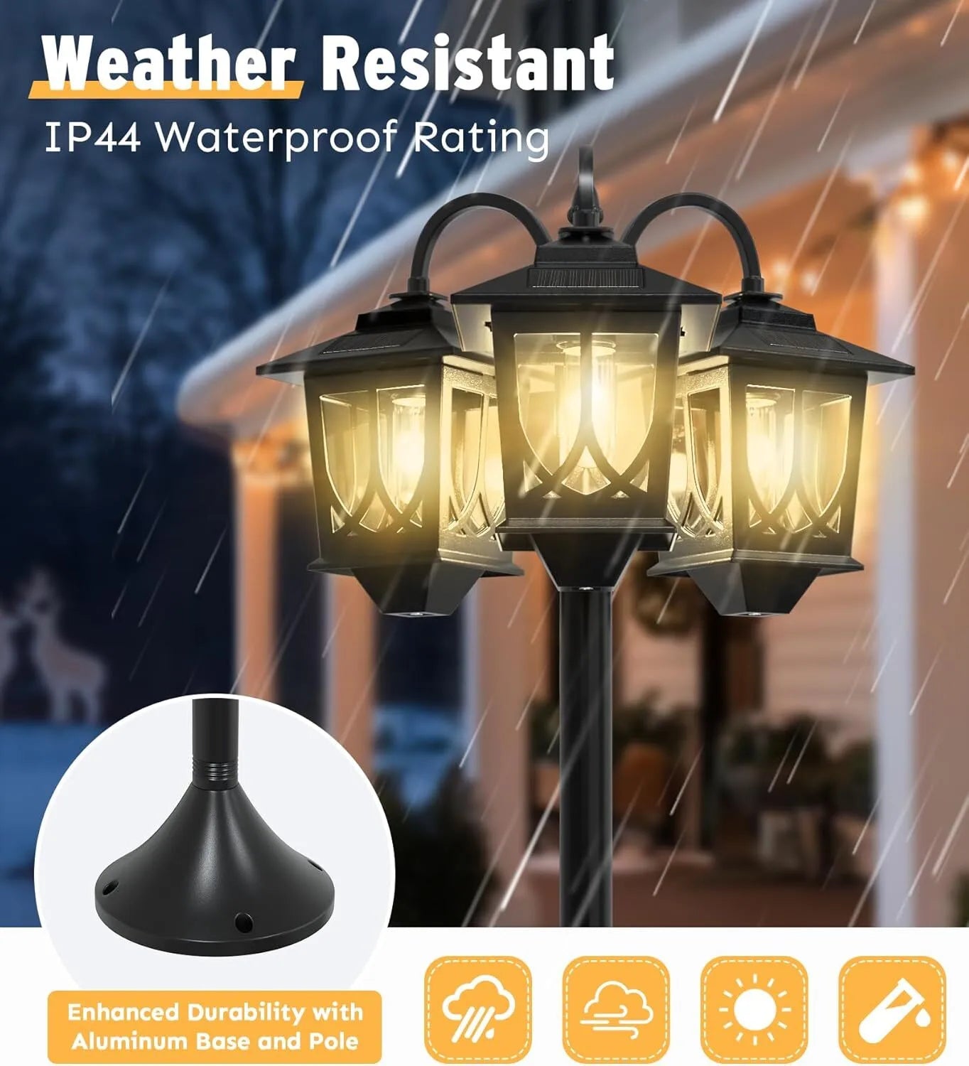 Aluminum solar street light pole